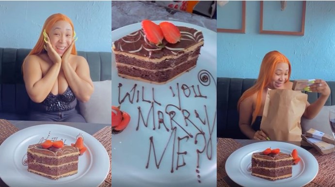 Nigerian Lady Receives N2.5 Million After Saying YES To Her Man’s Proposal (Video)