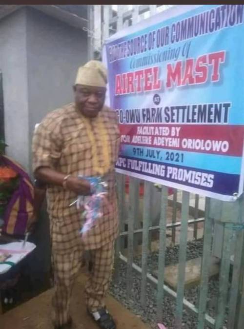 APC Senator Commissions ”Airtel mast” As Constituency Project In Osun