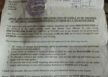 Drama As Man Writes IBEDC To Permanently Disconnect His Electricity
