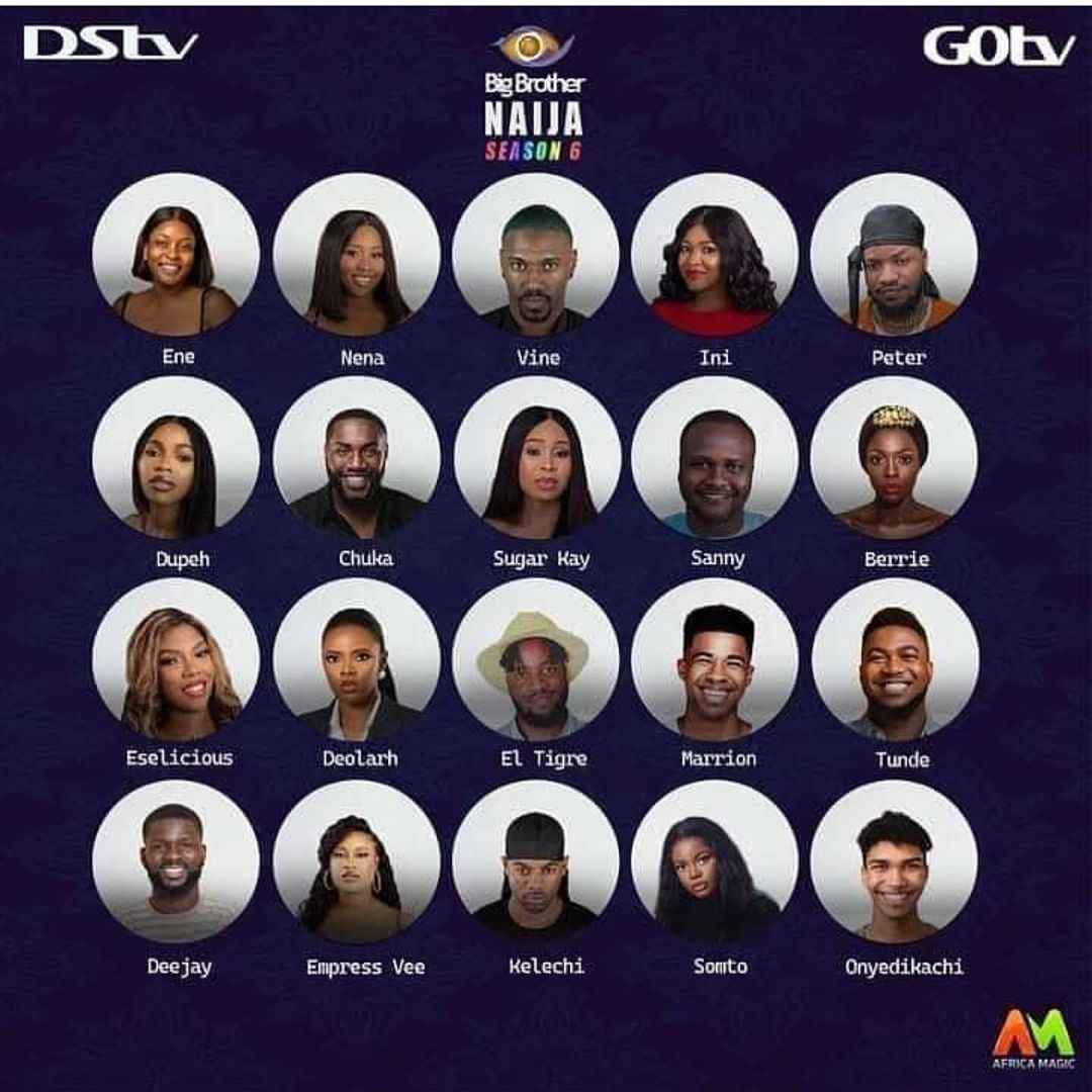 See The Names And Pictures Of All The New BBNaija Season 6 Housemates