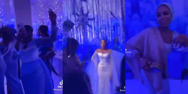 Watch The Video of Buhari’s Daughter & Friends Singing “Shebi na National Budget, We Go Blow Am Like Trumpet” At Brother’s Wedding