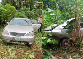 Man Severely injured As Car Crashed Into A Ditch In Osun