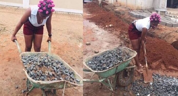 Male Bestie Takes Lady To Work As Laborer After Asking Him For ‘Urgent 2k’ (Photos)