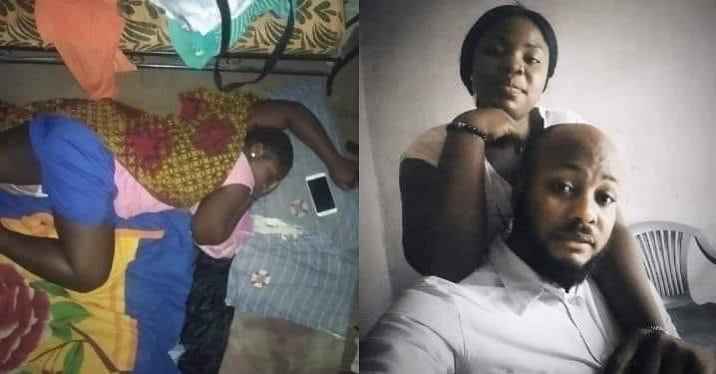 Man Moved To Tears After Girlfriend Accepts To Visit His Humble House, Sleeps On The Floor (Photo)