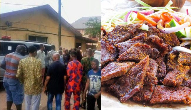 Tears Flow As Abia Community Buries Four Siblings Who Died After Eating Suya, Fruit Juice