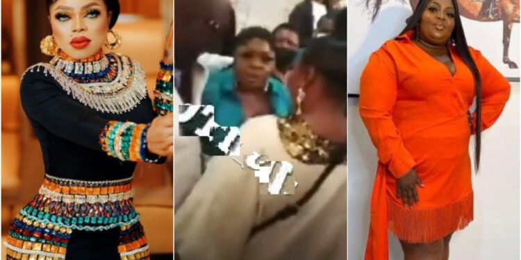 Actress Eniola Badmus Causes a Scene At Bobrisky’s 30th Birthday, Fights Dirty With Guest (Video)