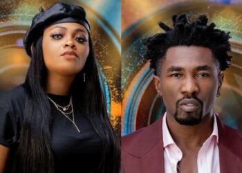 #BBNaija: Boma Kisses Tega Aggressively As He Reaches For Her Privates (Video)