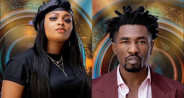 #BBNaija: Boma Kisses Tega Aggressively As He Reaches For Her Privates (Video)