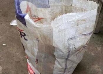 Man Wrapped His 3yr-Old Son Inside A Rice Bag for Sale (Photos)