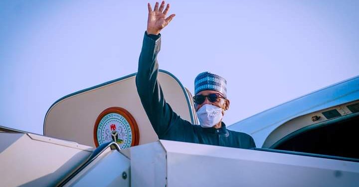 See The Moment President Buhari Departs Abuja For UN General Assembly In New York (Photos)