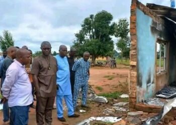 Angry Benue Students Set Government School Ablaze After Principal Failed To Register Them For WAEC (Photos)
