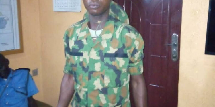 Fake Soldier Arrested While Soliciting For A Suspect At Ota Divisional Police