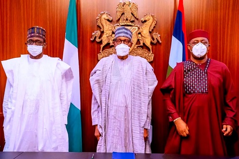 Fani-Kayode Joins APC, Poses With Buhari In Aso Rock (Photo)