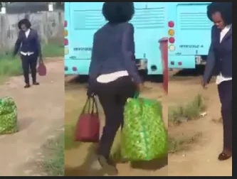 Oh No! Nigerian Lady Sets To Travel Abroad Runs Mad At Airport (VIDEO)