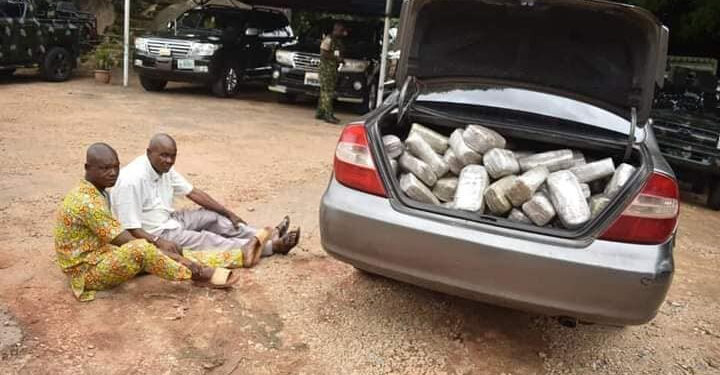 Troops Bust Drug Syndicate In Plateau, Arrest Retired Police Sergeant With Indian Hemp Worth N9.5m (Photos)