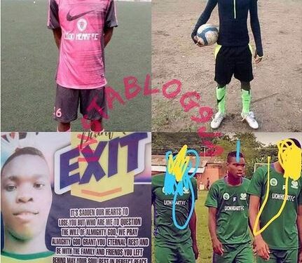 So Sad!! Footballer Dies During Morning Training On The Day He Was Meant To Leave Nigeria For Europe (Photo)