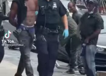 Dramatic Moment Man Sings Davido’s ‘IF’ Song After Being Arrested by US Police (Video)