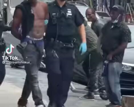 Dramatic Moment Man Sings Davido’s ‘IF’ Song After Being Arrested by US Police (Video)