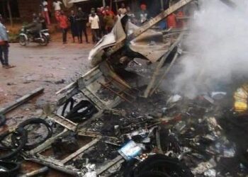 Truck Conveying Auto Spare Parts Set Ablaze For Disobeying IPOB’s Sit-at-home Order