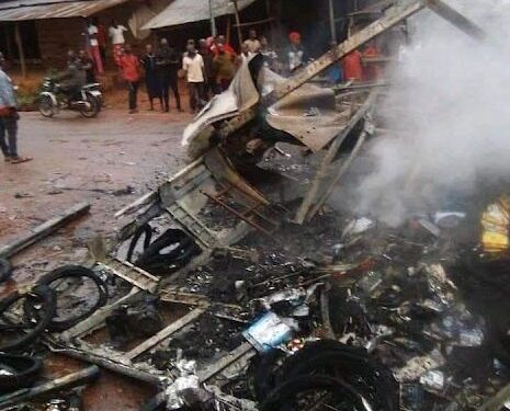 Truck Conveying Auto Spare Parts Set Ablaze For Disobeying IPOB’s Sit-at-home Order