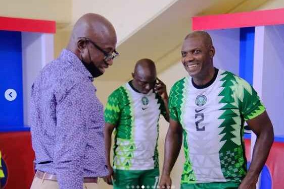 PHOTOS: Peter Rufai, Garba Lawal And More Players Storm Ibadan For Novelty Match