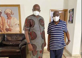 “People Don’t Celebrate Others When They Are Alive” -Fayose Says As He Met With Bola Tinubu (Photo)