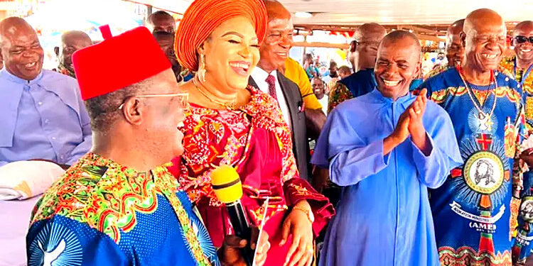 Dave Umahi Gifts Rev Fr. Mbaka N30m, 200 Yams And 100 Bags Of Rice,To Stop Attacking Buhari