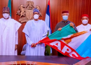 Anambra Deputy Governor Defects To APC, Meets Buhari (Photos)