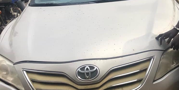 Drama As Lagos Police RRS Intercepts Car Stolen In Abuja By Owner’s Driver (Photos)