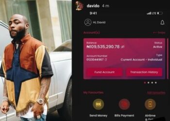 Wema Bank Invites Davido Over Sudden Influx Of Millions Into His Account