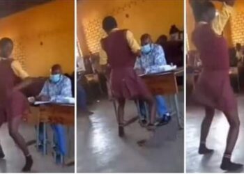 Male Teacher In Shock As Female Student Dances Seductively For Him In Class (Video)
