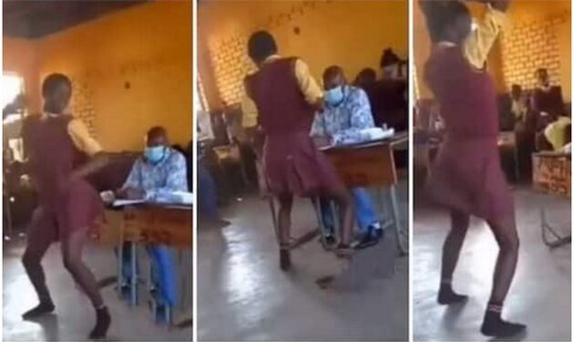 Male Teacher In Shock As Female Student Dances Seductively For Him In Class (Video)