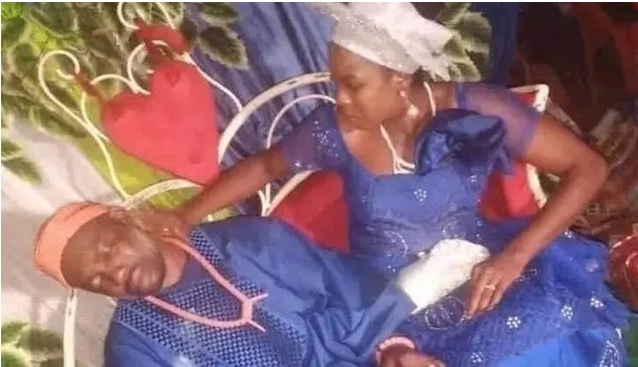 See Reactions As Groom Dozes Off At His Traditional Wedding