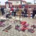 BREAKING: Ondo Amotekun Intercepts 18 Bandits With 500 Daggers, Guns, Others In 3 Buses (Photos)