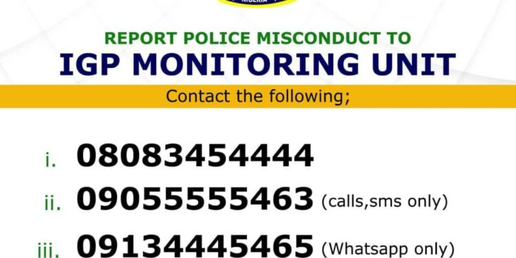 Phone Numbers To Report Bad Police Officers In Nigeria