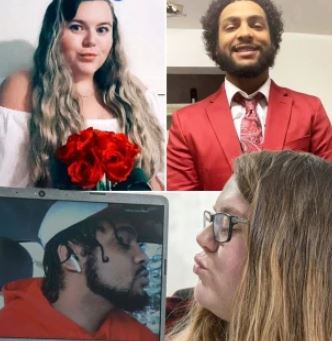 Couple Who Have Never Met In Person Wed Online Via Zoom (Photos)