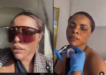 Why Buy Jaw When You Have One?- Fans Mock Laura Ikeji As She Flaunts Her New Jaw (Video)