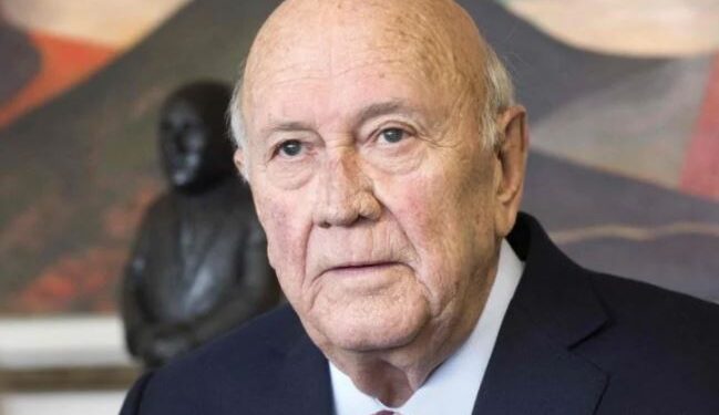 BREAKING: Former South African President, FW de Klerk Is Dead