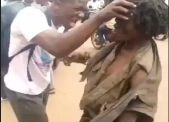 Watch Dramatic Moment Pastor Tried To Heal Mad Man In Public (Video)