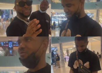 Davido Meets His Fan In Dubai Mall Who Gifted Him N1.6m As His Donations Hits N80m (Video)