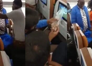 Man Spotted Selling Grasshoppers Inside Airplane (Video)