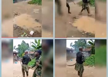 Watch The Moment Nigerian Soldiers Allegedly Shooting Into Homes of Helpless Civilians (Video)