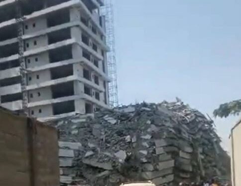 BREAKING: Many Trapped As 21-Storey Building Collapses In Lagos