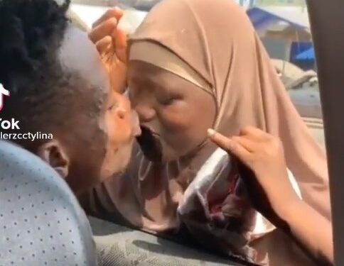 Man Causes Outrage After Making A Street Beggar kiss Him (Video)
