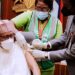 President Buhari Receives COVID-19 Vaccine Booster Shot (Photos)
