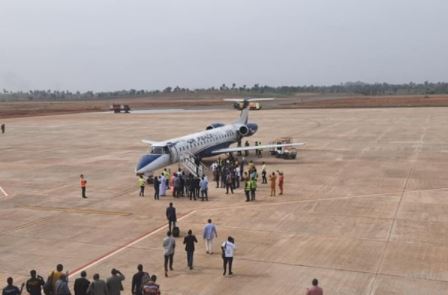 Jubilation As First Commercial Flight Lands In Anambra (Photos & Comments)