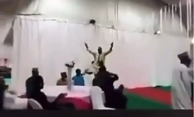 Drama As Man Who Was Invited To A Wedding Finds Out The Bride Is His Girlfriend (Video)