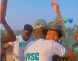 See Reactions After Corps Member Proposed To Soldier At NYSC Camp (Video & Comments)
