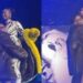 Watch The Embarrassing Moment As Tems Stops Wizkid From Lifting Her While Performing On Stage (Video & Comments)