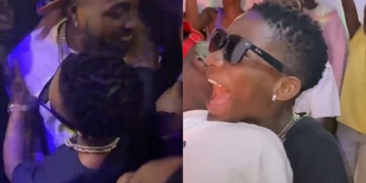 Drama As Popular Online Comedy Group Teens, Ikorodu Bois Recreate Wizkid And Davido’s Reunion (Video)